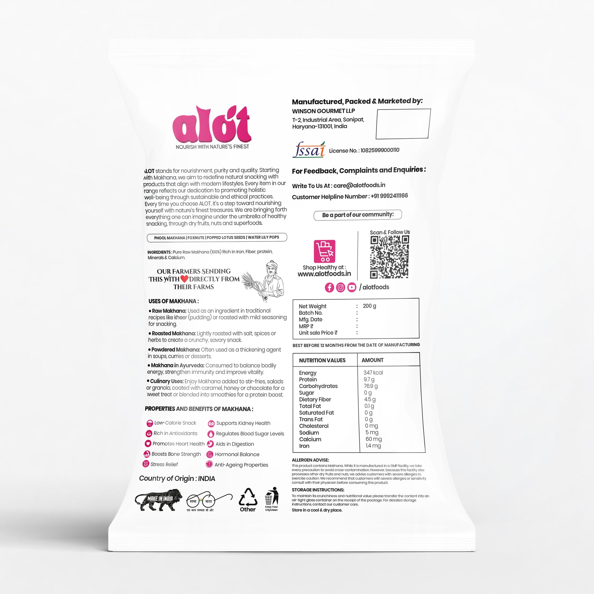 Natural Makhana (Phool Makhana)