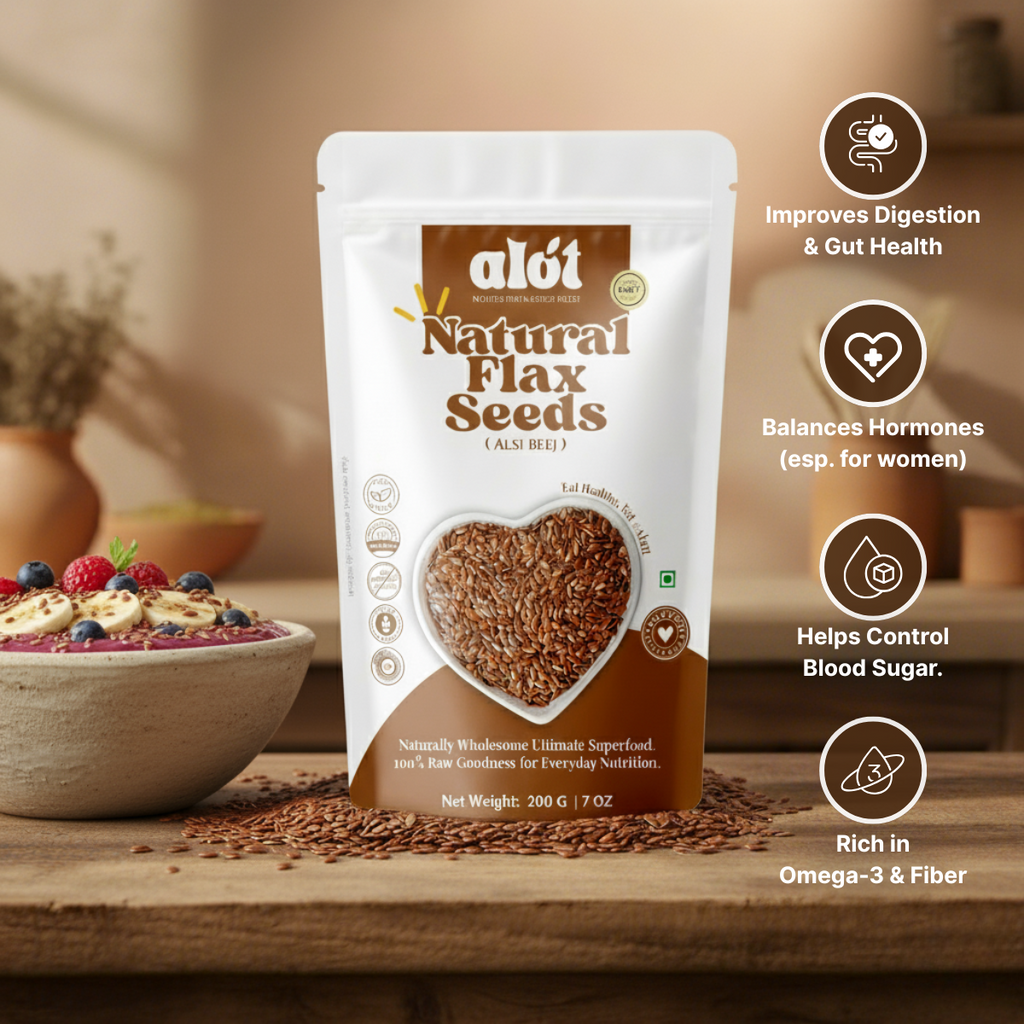 Natural Flax Seeds (Alsi Beej)