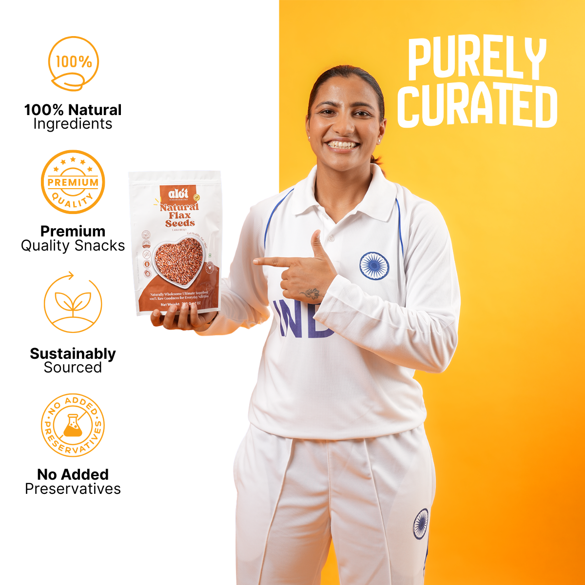 Natural Flax Seeds (Alsi Beej)