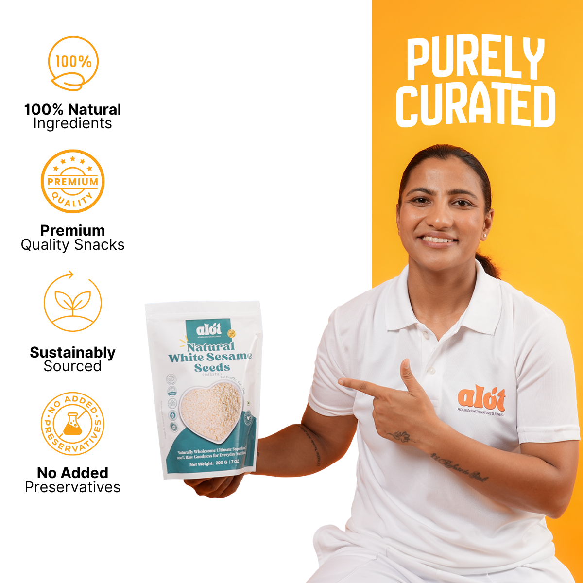 Natural  White Sesame Seeds (Safed Til)