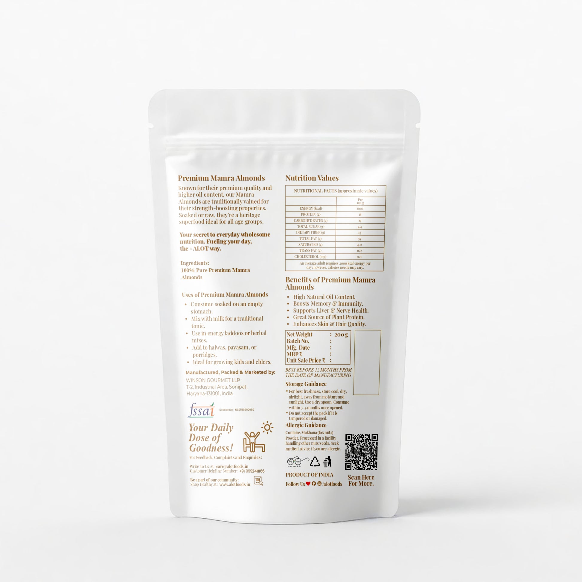 Premium Mamra Almonds (Mamra Badam)