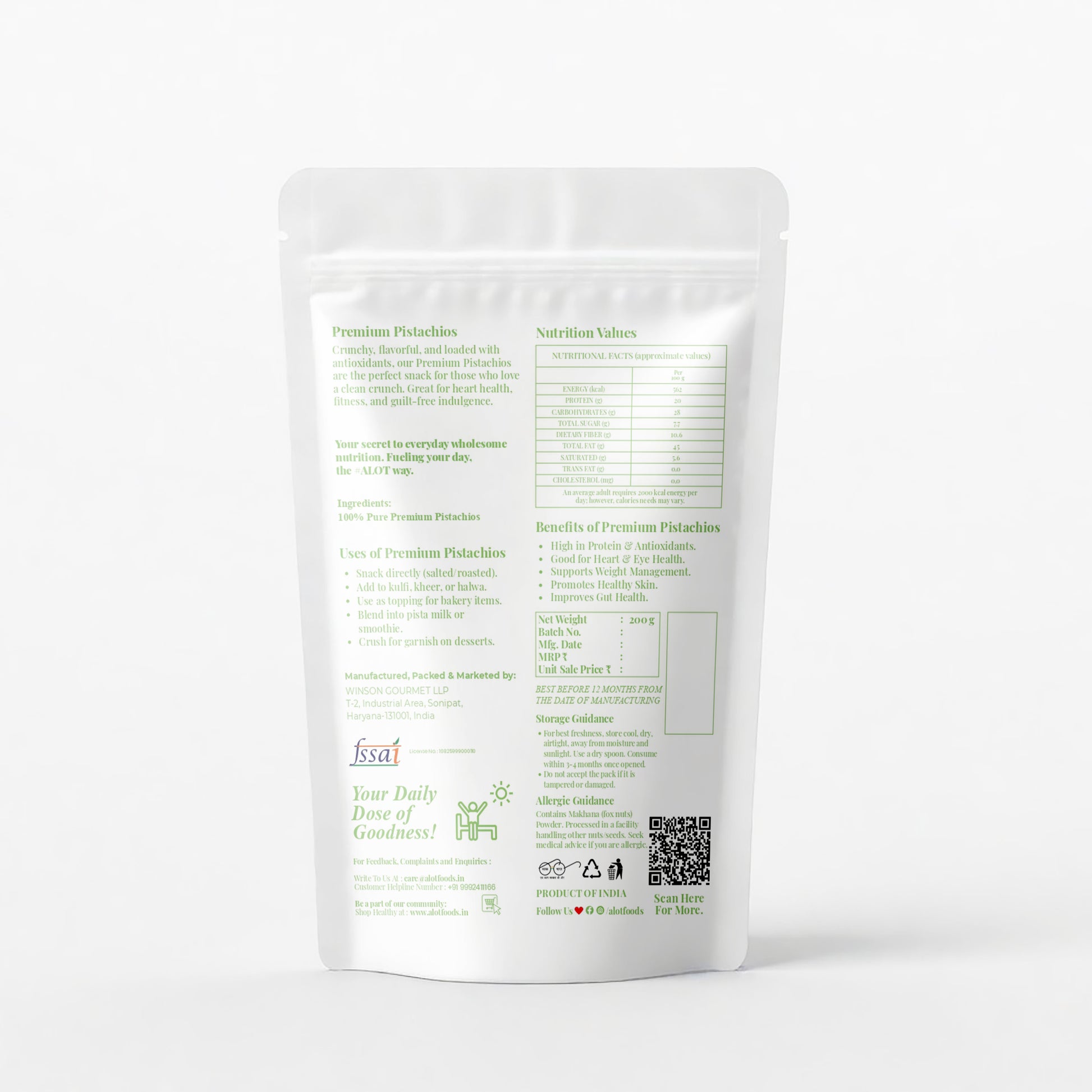 Premium Pistachios (Pista Dodi)