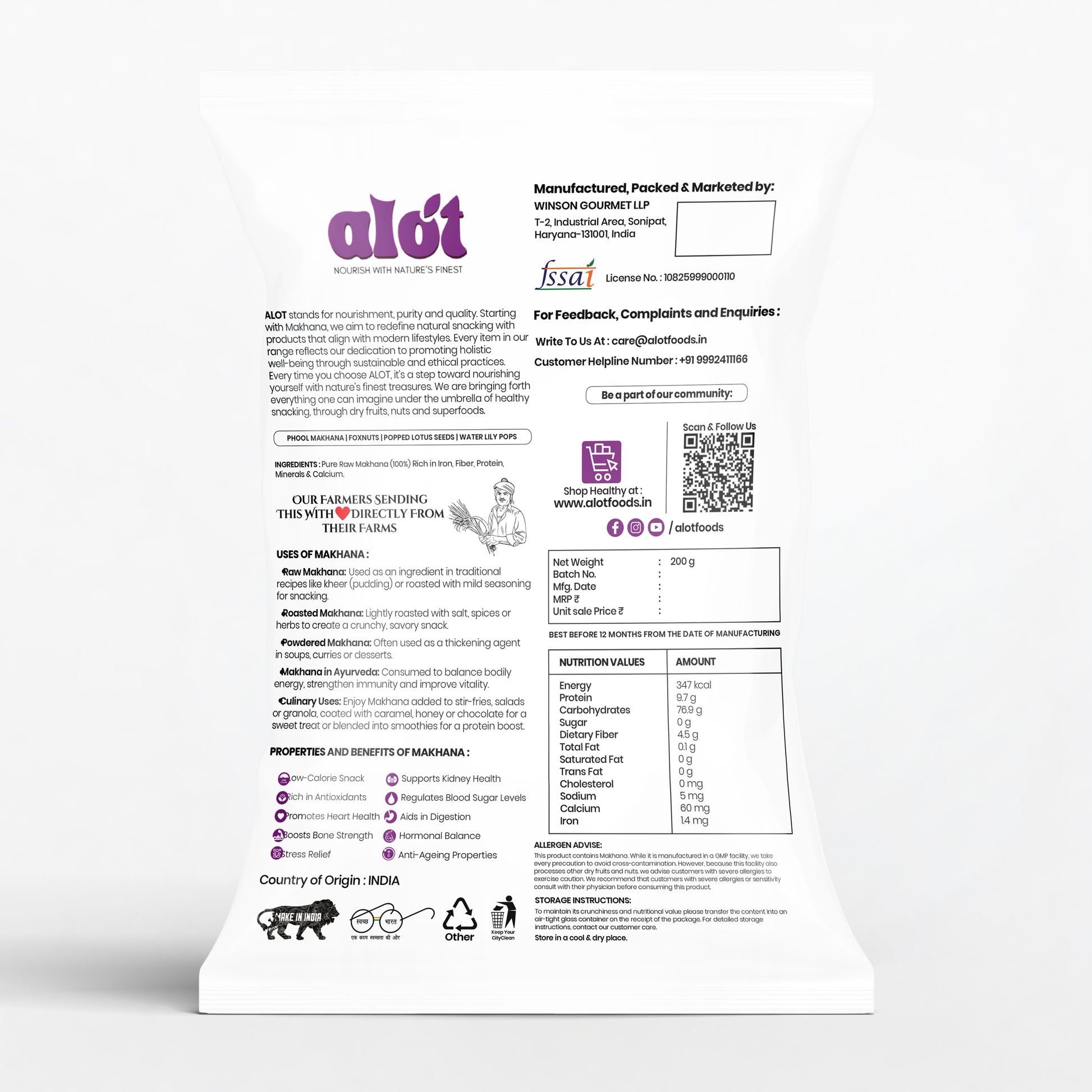 Natural Makhana (Phool Makhana)